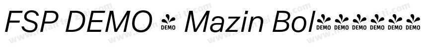 FSP DEMO - Mazin Bol字体转换